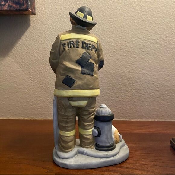 Emmett Kelly Jr Collection Flambro Fire Fighter Fireman Clown with Dog Figurine - Picture 5 of 16